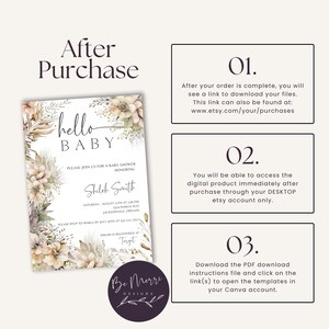 Modern Wedding Ceremony Program: DIY Printable Canva Template (3 5x8 5 Modern Wedding Ceremony Program: DIY Printable Canva Template (3 5x8 5