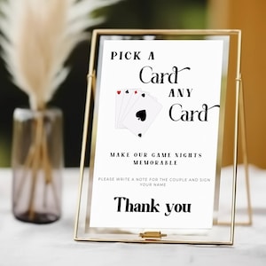 Libro degli ospiti con carte da gioco, matrimonio RETRO, per favore firma il nostro libro degli ospiti, modello di cartello per matrimonio, decorazioni per matrimonio, libro degli ospiti con carte da gioco personalizzato