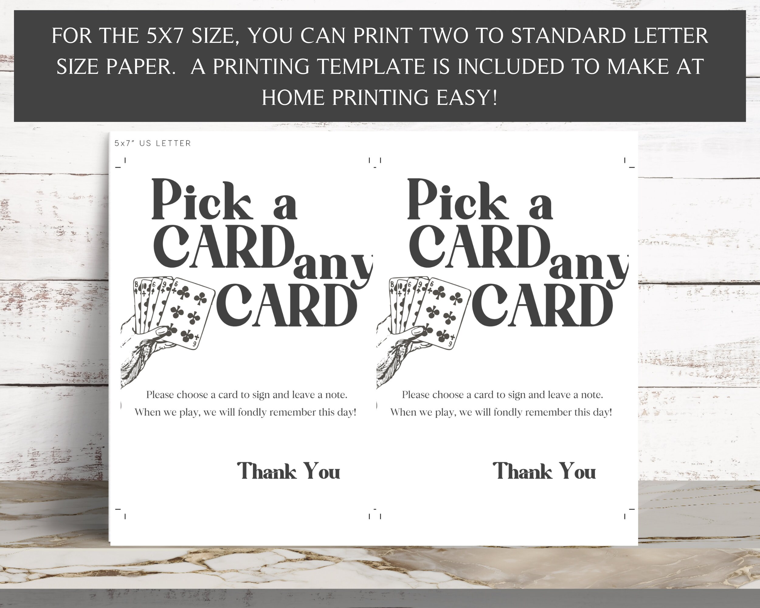 Playing Cards Guest Book, Please Sign Our Guest Book, Wedding Sign