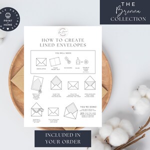 Burgundy Floral Envelope Liner Template: A7 Wedding Invitation (Canva Download) image 3
