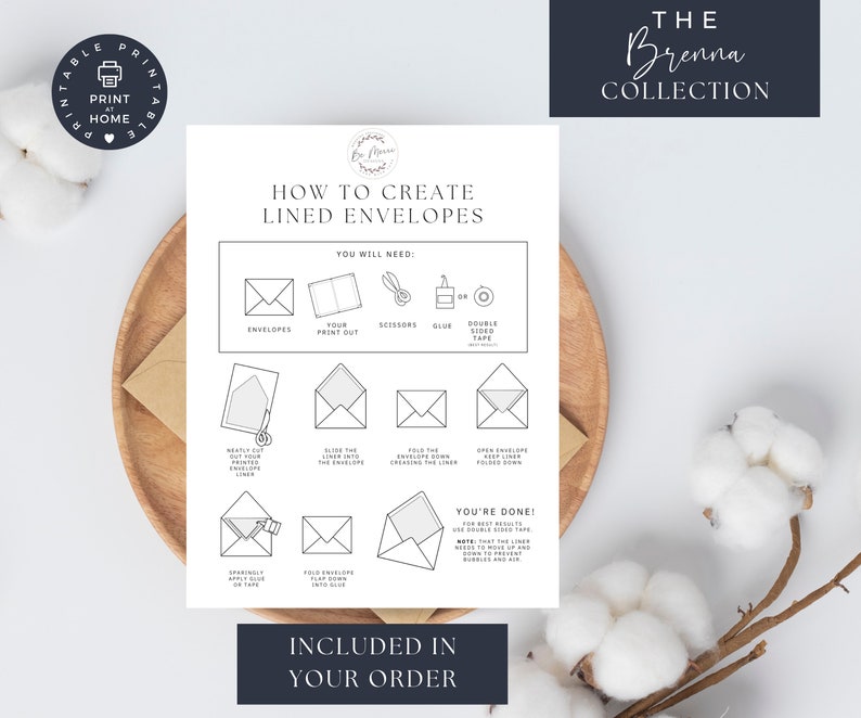Burgundy Floral Envelope Liner Template: A7 Wedding Invitation (Canva Download) image 3