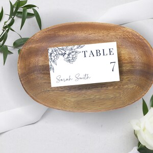 Tarjetas de lugar de boda canva / Marina / Imprimible / Editable / Plantilla de tarjeta de lugar de boda / Tarjetas de lugar de boda Canva / Kelsey ROSE