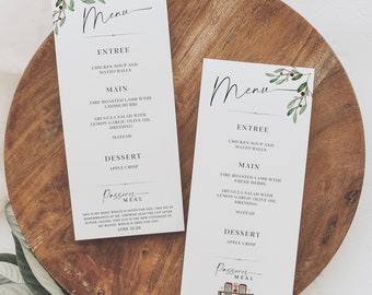 PASSOVER Menu Template, MESSIANIC PASSOVER Dinner Menu, Printable, Digital Download, Menu Editable, Seder Menu