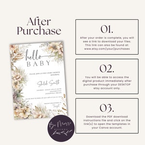 Burgundy Floral Envelope Liner Template: A7 Wedding Invitation (Canva Download) image 7