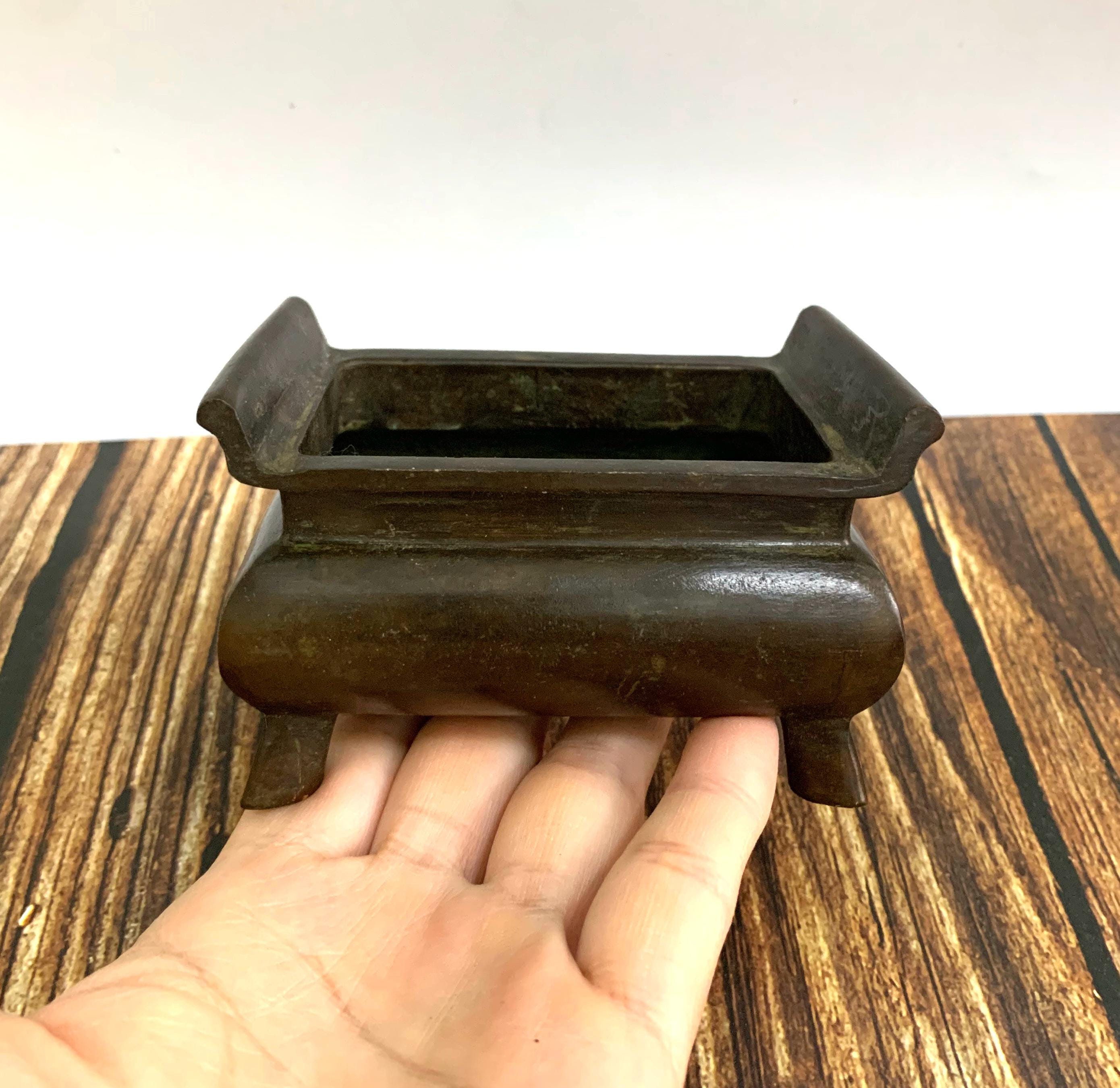 精巧なブロンズ彫刻香炉 - 室内装飾と風水像 - Etsy 日本
