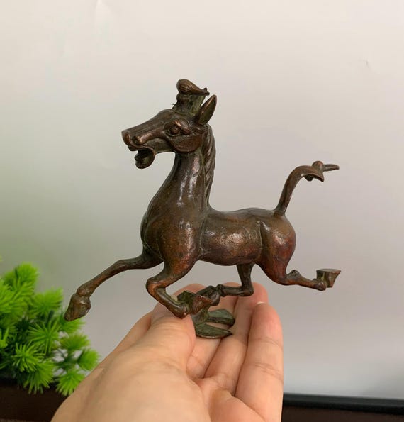 Vintage Bronze Carved Horse Statue - Etsy Israel