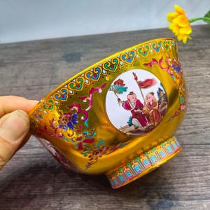 Vintage brass hand carved bowl. home decoration, vintage statue