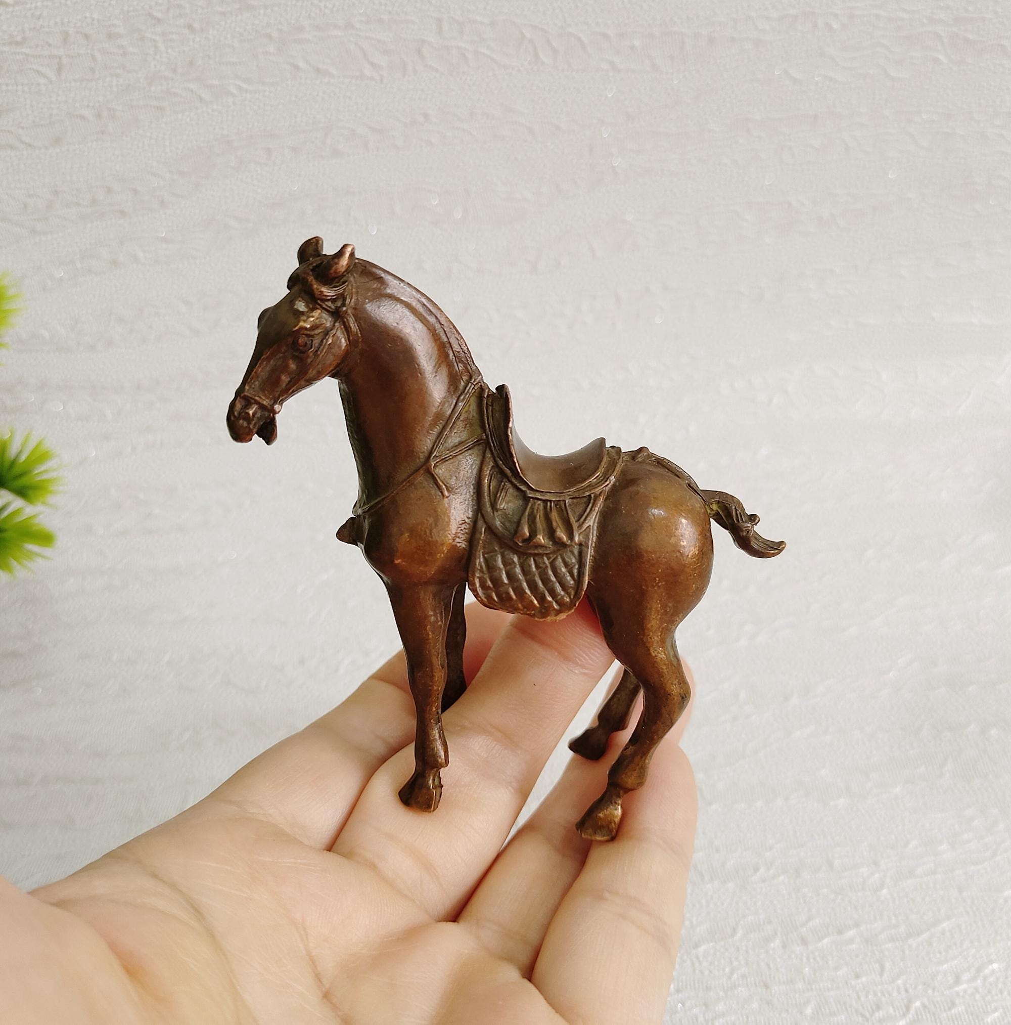 小物入れ ARTDECO vintage Horse bronze Vintage Bronze Carved Horse Statue. Home Decoration & Feng Shui
