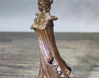 Vintage Bronze Mazu Statue: Chinese Taoist Feng Shui Decor - Etsy