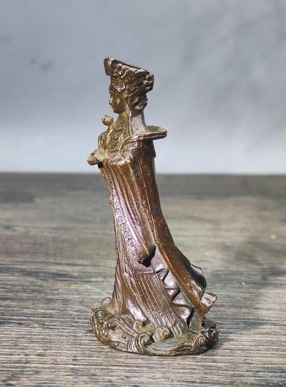 masao muttyo　中国　古銅　猿　燭立　置物　C　R6344 Vintage Bronze Mazu Statue: Chinese Taoist Feng Shui Decor - Etsy