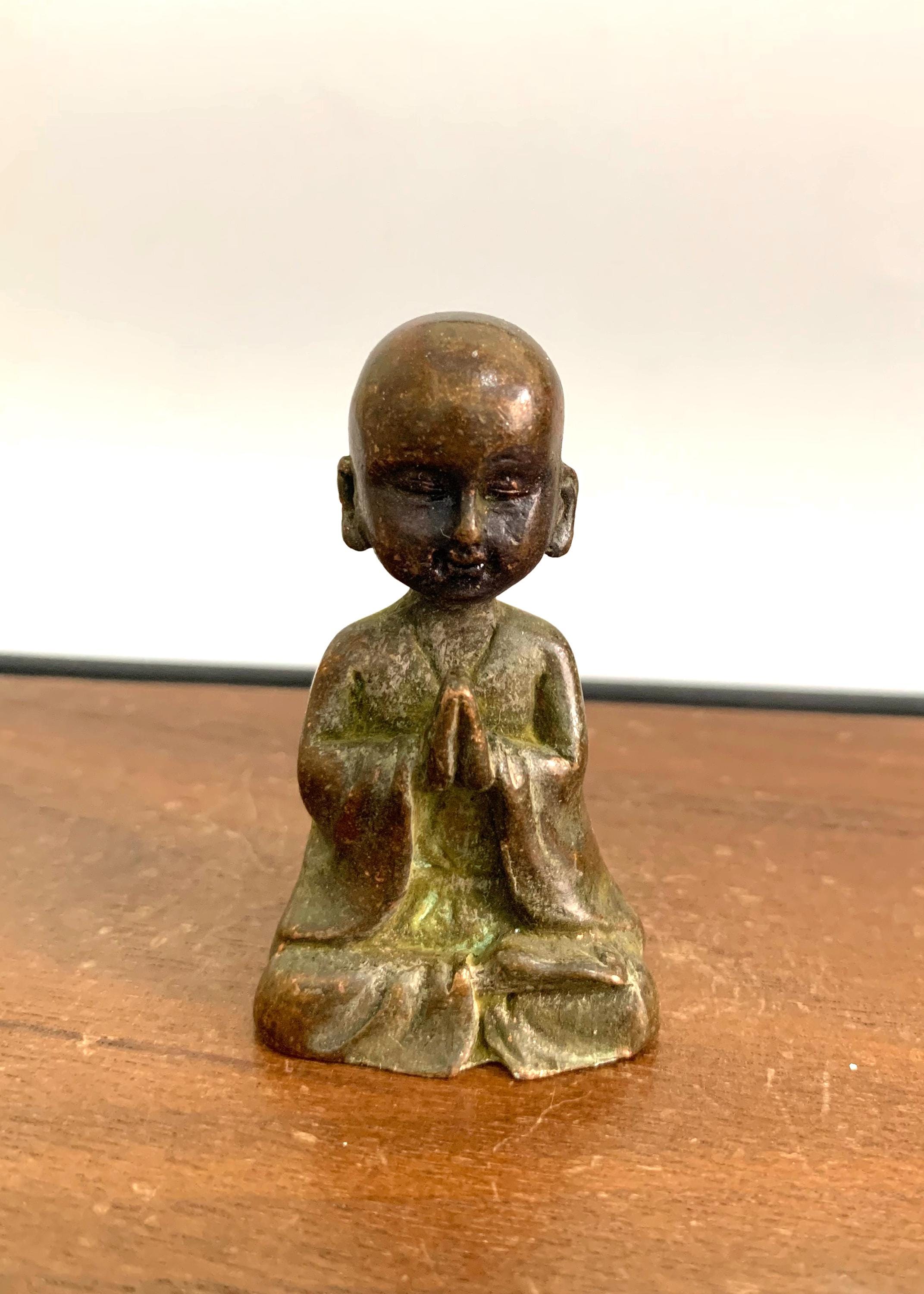 ブロンズ彫刻の仏像。室内装飾、風水像 - Etsy 日本