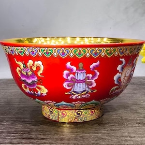 Vintage brass hand carved bowl. home decoration, vintage statue