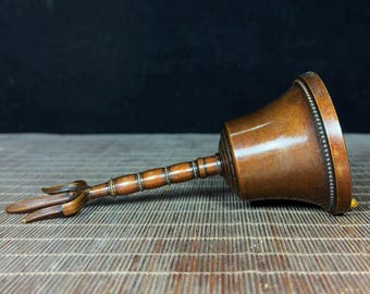 ヴィンテージ真鍮製道教の悪魔祓いの鐘：手彫りの儀式用鐘 - Etsy 日本