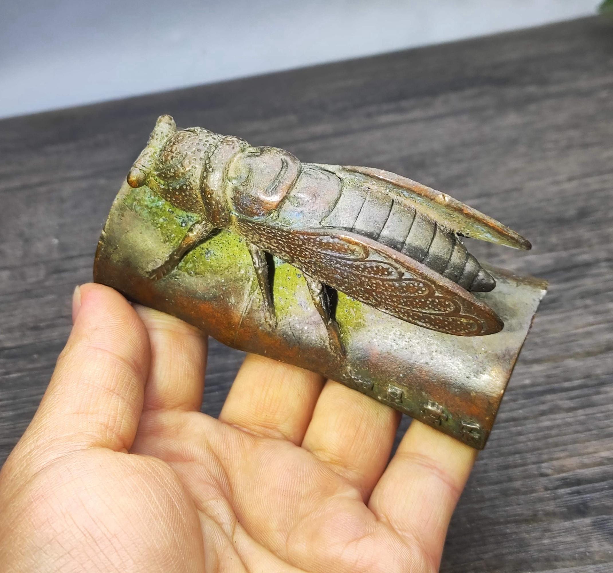 ヴィンテージブロンズ彫刻の蝉像 - ホームデコレーション - Etsy 日本 ヴィンテージブロンズ彫刻の蝉像 - ホームデコレーション - Etsy 日本