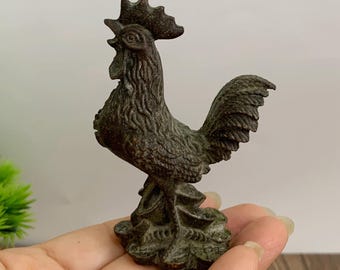 ブロンズ彫刻の鶏像 - ホームデコレーション - Etsy 日本
