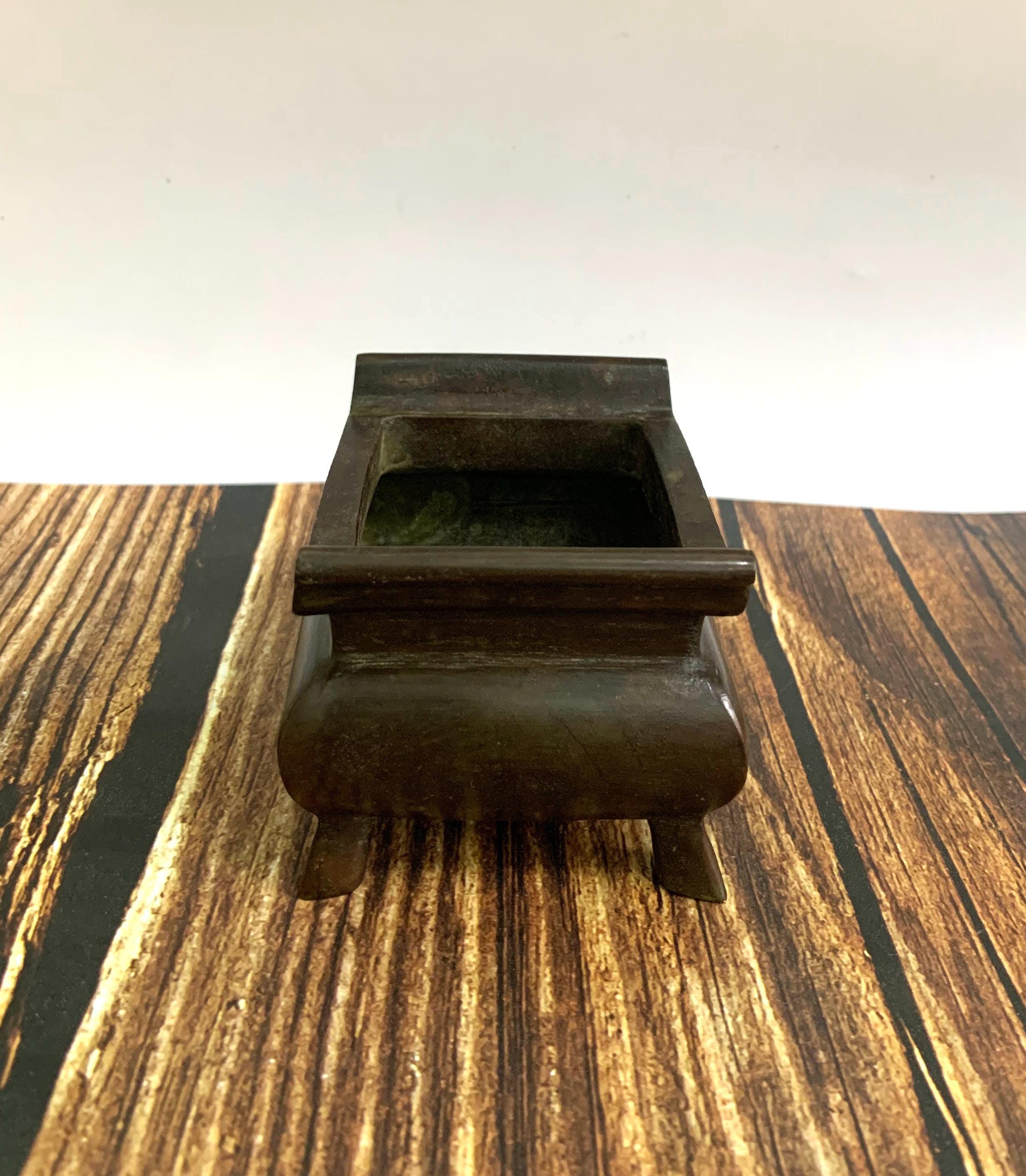 精巧なブロンズ彫刻香炉 - 室内装飾と風水像 - Etsy 日本