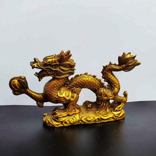 ブロンズ彫刻の三層獅子足香炉。室内装飾、風水像 - Etsy 日本