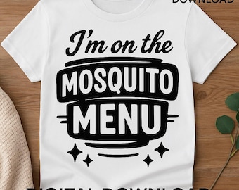 Funny Mosquito SVG, Camping Humor Digital Design, Outdoor Clipart PNG JPG, Hiking Fishing Bug Lover Artwork, Summer Camper Download