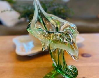 ヴィンテージ装飾手吹きムラーノスタイルガラス花瓶 - Etsy 日本