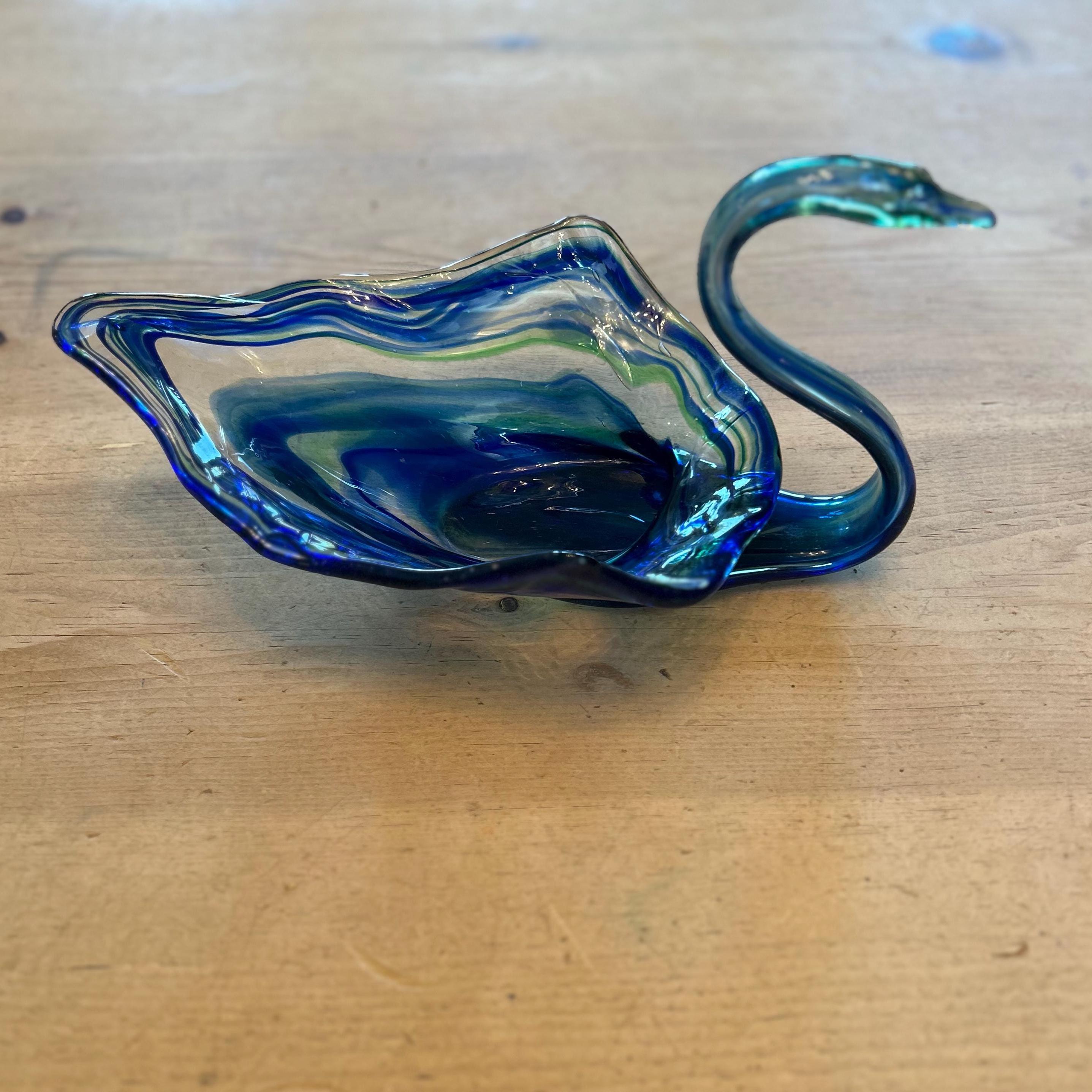 イタリー製　ガラススワン Multi-Glass 23Cm Swan Figurine Glass Object from japan | eBay