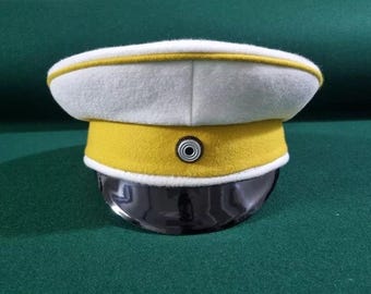 WW1 German Cavalry Officer Hat: Bismarck Style Military Cap Replica