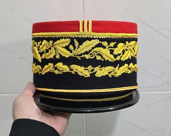 フランス陸軍将校用ケピ帽（手作り）: 手作りの軍事再現コスチューム