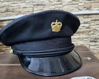 Replica Captain Skipper Hat: Nautical Yacht Boater Costume Cap