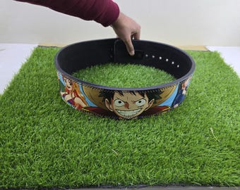 Maßgeschneiderter Anime Lederheber Gürtel - Kraftdreidreieck