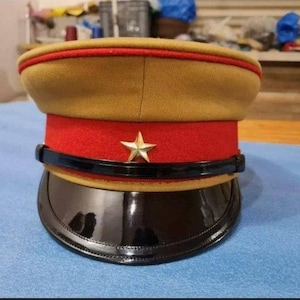 IJA Imperial Japanese Army Officer Uniform Peaked Visor Hat Cap Nakata