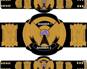 Custom Championship Belt with Your Logo | Personalized Wrestling Belt | Fantasy League Title