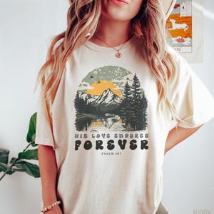 Vintage Christian Faith Shirt for Women Comfort Colors Tshirt Jesus Tee Retro Bible Verse Shirt Religious Clothing Gift R16