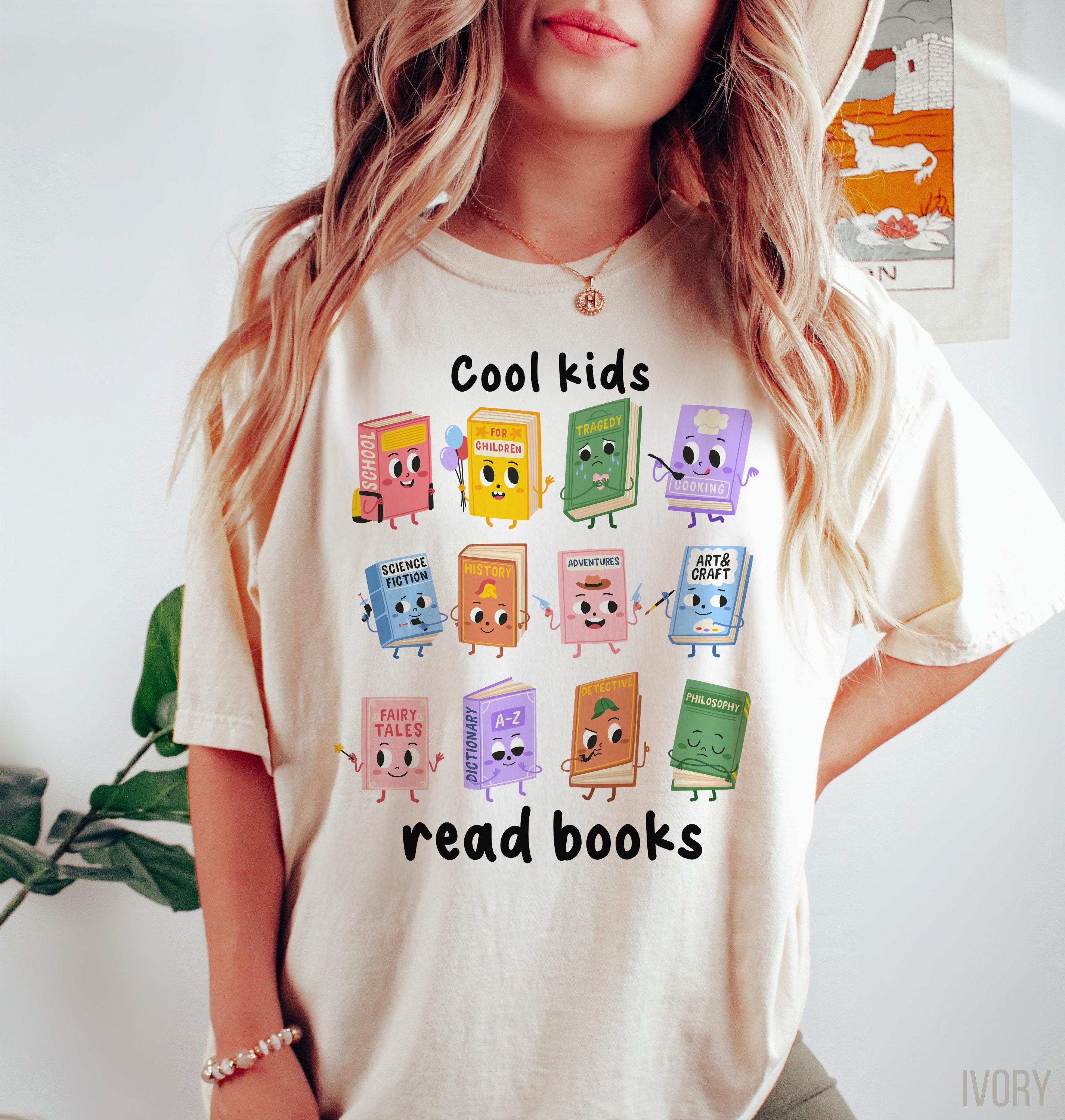 Teacher Shirts,Cool Kids Read Books Shirt,School Librarian Shirt,Teacher Appreciation Shirt,Reading Teacher Shirt,Book Lover Shirt B2