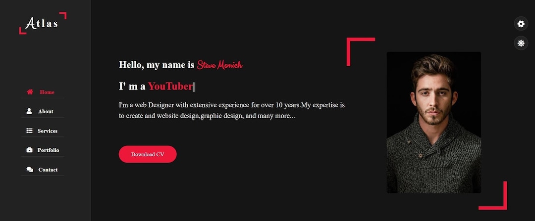 Modern Portfolio Template for Creatives | Fully Customisable ...