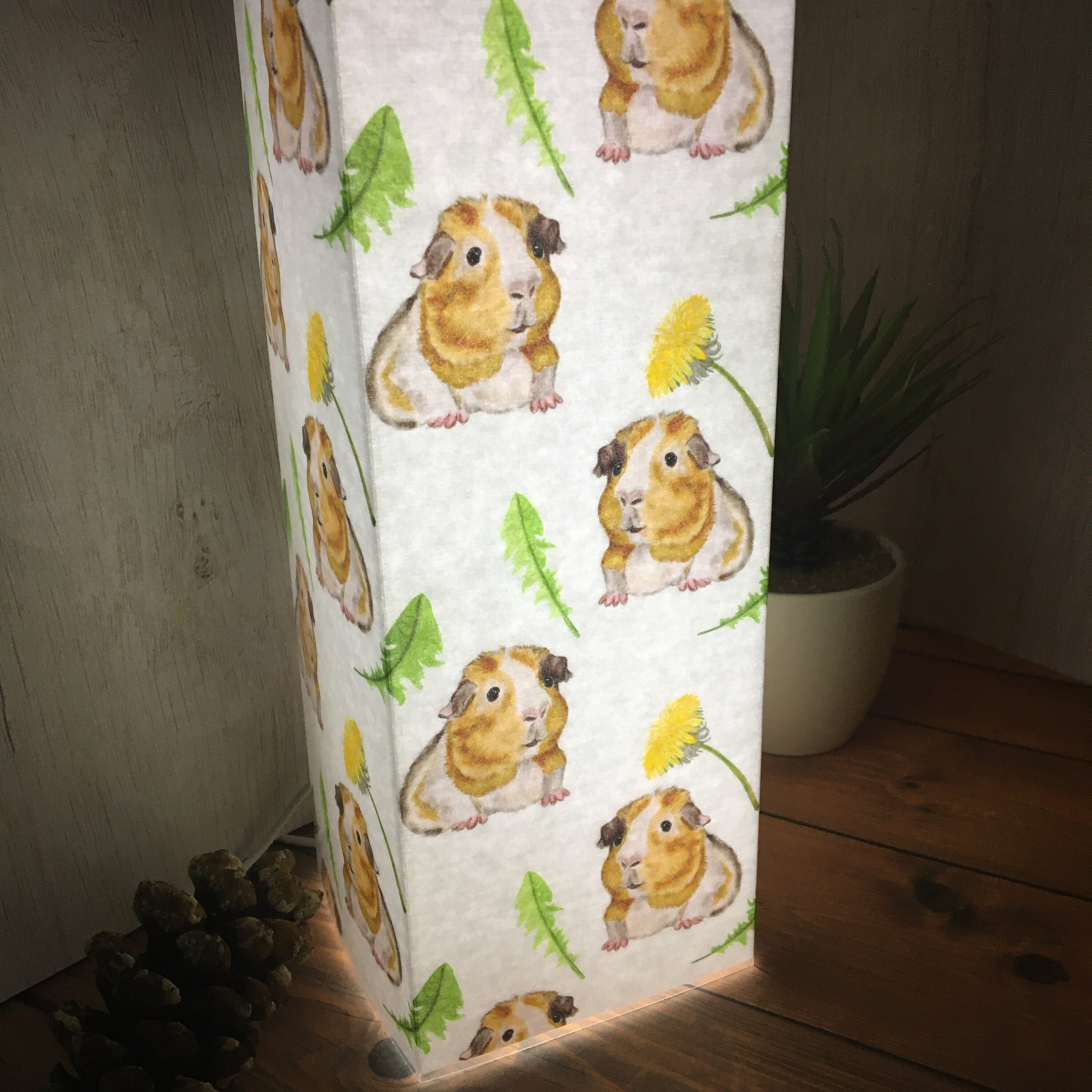 Guinea Pig Lamp Art Light Cute Accent Lamp Luminary USB Etsy