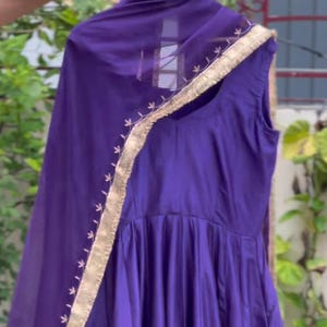 purple anarkali dress for women embroidery gown dress indian wedding dress party gown for bridesmaids anarkali gown dress simple gown dress