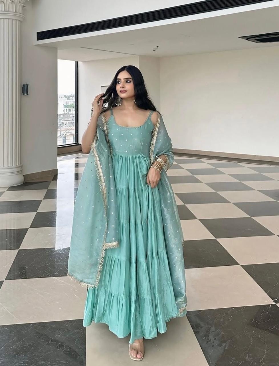 mint green anarkali gown dress with dupatta party wear anarkali gown dress indian ethnic wear dress for women function wear dress party wear mint green anarkali gown dress with dupatta party wear anarkali gown dress indian ethnic wear dress for women function wear dress party wear