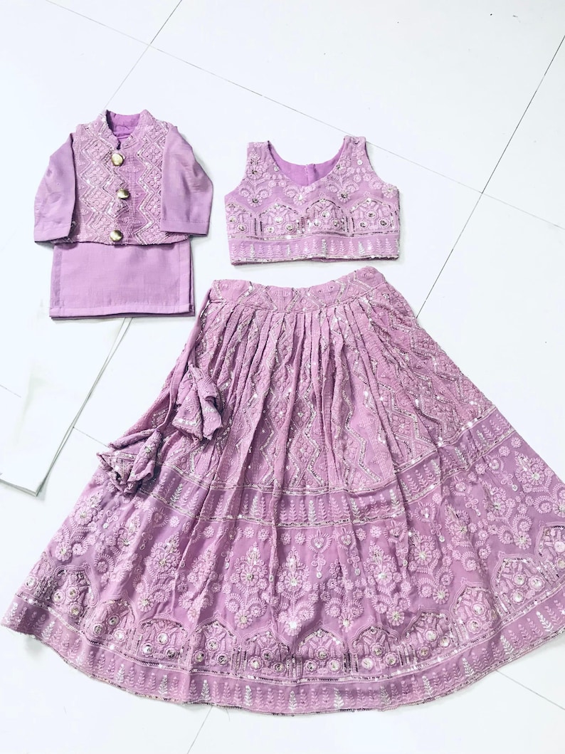kids purple lehenga choli kids wear indian wedding girls lehenga choli for indian function kids chaniya choli custom stiched lehenga girls