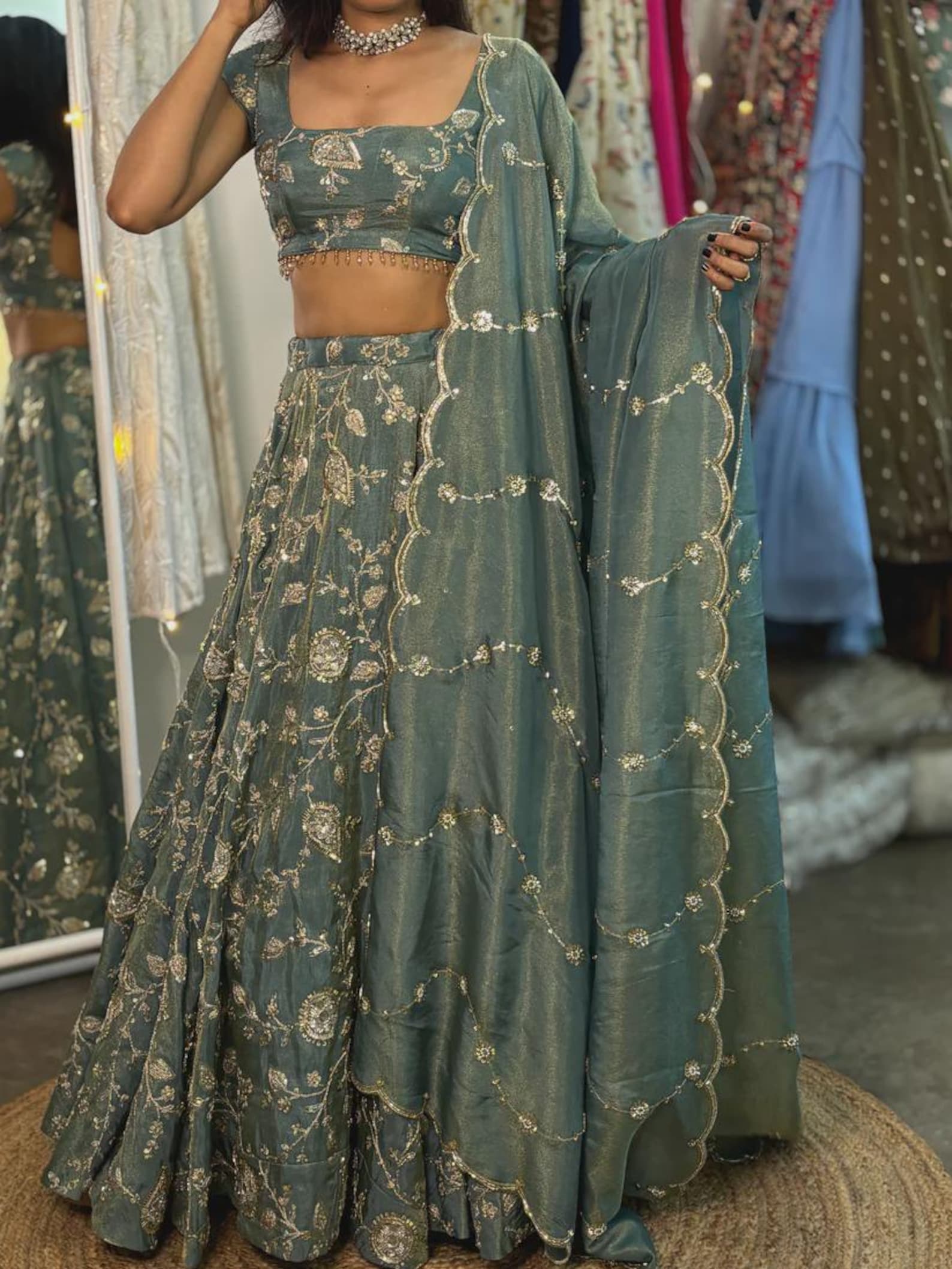 Silk Swan Sage  White Lengha