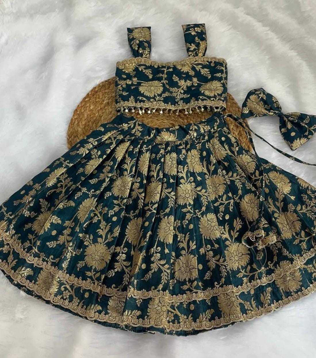 Velvet Lehenga Kids UK