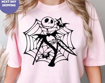 Halloween Movie Shirt, Halloween Spider Web Shirt, Jack Skellington Shirt, Funny Halloween Gift, Funny Jack Skellington Shirt