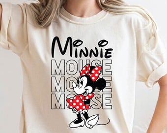 Disney Minnie Mouse T Shirt Disney Minnie Shirt Minnie Checkered Shirt Disney Gift Shirts Disney Shirts Kids Minnie Shirt Cute Disney shirt
