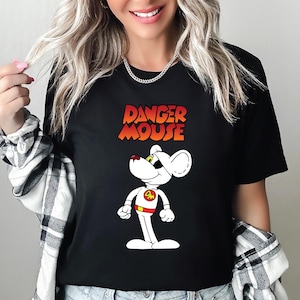 Vintage Danger Mouse T-Shirt Family Matching shirt Cartoon t-shirt Cute Danger mouse shirt gift for friends Funny Cartoon shirt spooky tee