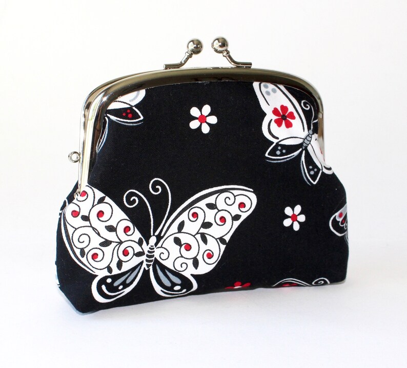 Double Frame Purse. 3 Compartment Coin Purse. Coin Purse With Etsy