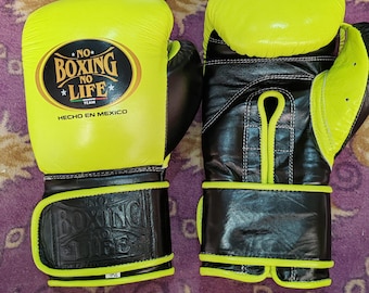 Guantes de Boxeo de Cuero Personalizados – Entrenamiento, "Vida sin Boxeo"