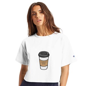 Women&#39;s Cropped Heritage Crewneck T-Shirt | Champion T453W White