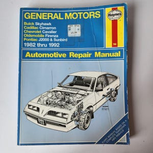 Haynes Manual #766 Skyhawk Cimarron Cavalier Firenza J2000 Sunbird 1982-1992