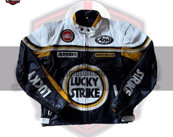 中古 Lucky Strike チームエディション 90年代 レーシングレザー