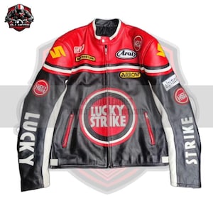 LUCKY STRIKE　ラッキーストライク　ワッペン　90s レザージャケット Lucky Strike Leather Jacket #luckystrike#leatherjacket