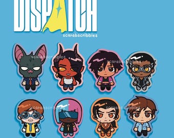 Dispatch Chibi Stickers