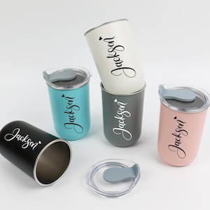 Taza de acero inoxidable personalizada, taza de café, regalo de propuesta de dama de honor, despedida de soltera, vaso de vino, botella de acero inoxidable, copa de licor, vasos personalizados